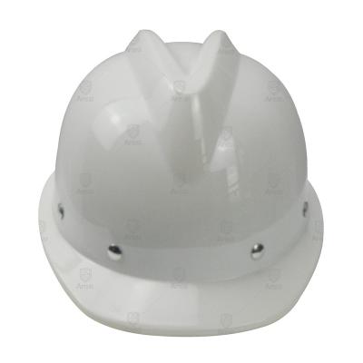 China Construction Work Customized Logo Ventilation Holes Gray ABS Material Construction Site Safety Helmet For Worker for sale