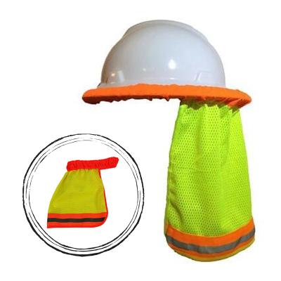 China Breathable Hi-Force Safety Helmet Sun Shade Reflective Elastic Visor For Climbing Or Construction Hard Hat Neck Shield Protection for sale