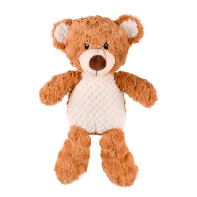 China Soft Cloth Customized Cute Soft Filling Stuffed Bear Filling Stuffed Teddy Bear Rattle Baby Toys For Kids for sale