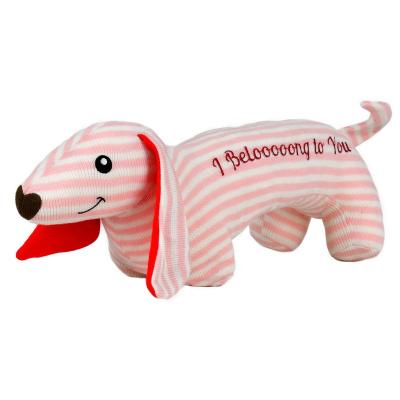 China Soft Cloth Supplier Hot Sales Cute Pink Dachshund Dog Big Suffed Soft Stuffed Animals Toys for sale