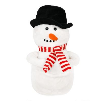 China Cloth Supplier Sales Hot Cute Soft Cute Snowman Hat Animals Stuffed Plush Toys for sale