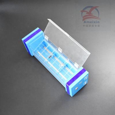 China VAC display public factory plastic sector OEM plastic floor display formed stand to show good quality best price for sale