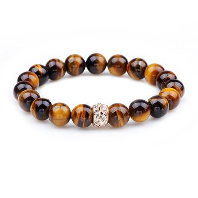 China Hot Selling BOHEMIA Jewelry Bracelet Tiger Eye Stone Diamond Beaded Bracelet Jewelry for sale