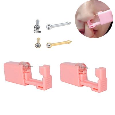 China NUORO Disposable Safe Sterile Safe Piercing Machine Kit Ear Piercing Gun 316L Stainless Steel Nose Lip Ear Gun NUORO for sale