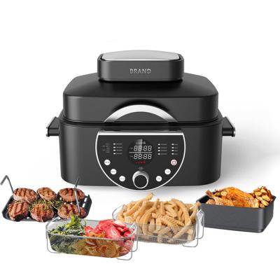 China 1600W Car Air Fryer Grill Grill Deeper Design 5-in-1 Works 7Qt Capacity Thermo Cooker Smart Air Grill Electric Food Dehydrator for sale