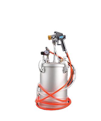 China Paint spray gun Jiantianxia paint pressure tank 15L pot with spray gun and liquid hose assembly for sale