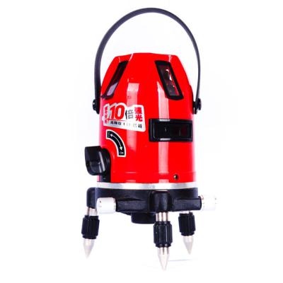 China 4V1H Self Leveling Reticle Rotation 360 Beam Laser Level 5 Red Line 110mm*185mm for sale