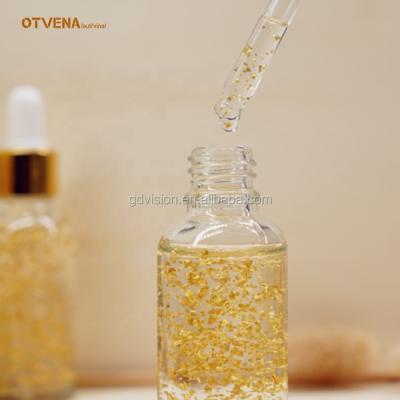 China Custom Cosmetic Skin Revitalizer Serum 10-100ml Glass Dropper Bottle Wrinkle Remover Serum 24K for sale