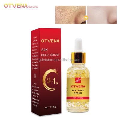 China Organic Skin Revitalizer OEM ODM Skin Care Brighten Shrink Pores Help Acne-prone Skin Repair 24K Gold Serum for sale