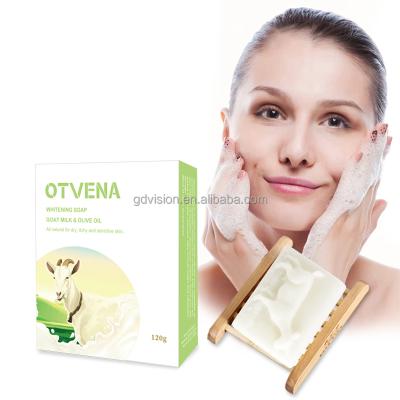 China Organic Anti Aging Acne Treatment Private Label Goat Milk Button Whitening Soap From Dubai for sale