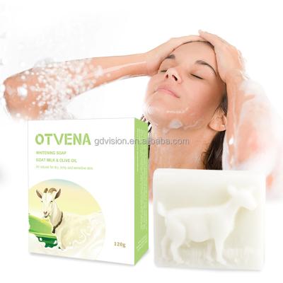 China OTVENA Basic Cleansing Natural Skin Care Whitening Skin Goat Milk Handmade Soap for sale