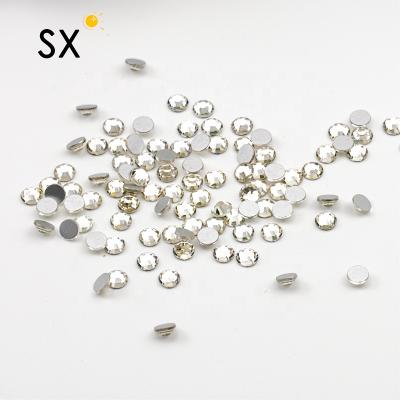 China Crystal Flat Back Rhinestone For Glass Flatback Ss6 Ss8 Ss10 Ss12 Ss16 Ss20 Non Hotfix Strass Clothing for sale