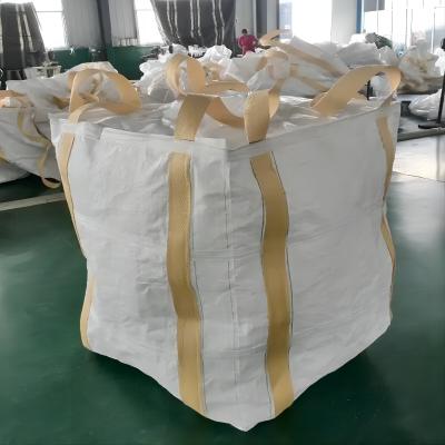 China 1/ 1.5/ 2 toneladas Bolsa de plástico FIBC Jumbo Bolsa blanca de PP para arroz / harina / azúcar en venta