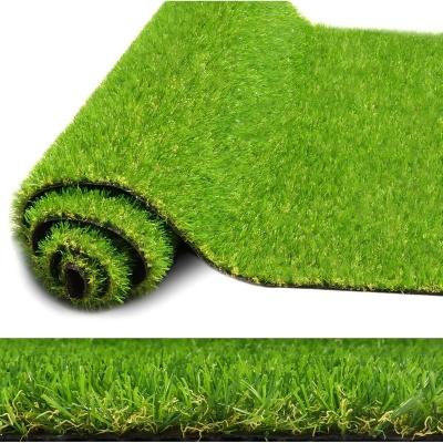 China Artificial Grass Turf Lawn Garden Lawn Outdoor Greenery Terrace Playground Rubber Backing Realistic Synthetic Soft Grass for sale