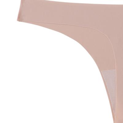 China Antibacterial Seamless Nylon Ultra-thin Low Rise Thongs Women's Panties Women's Panties Silk Briefs for sale