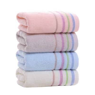 China Custom LOGO Towel Face Cloth Wash Towel Beauty Salon Advertising Pure Absorbent Child Safe Cotton Towel for sale