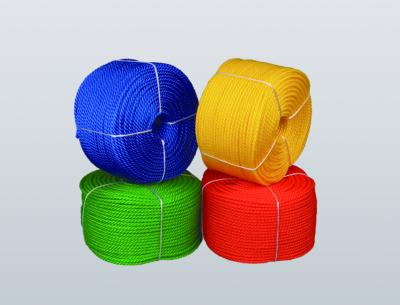 China Trusses pp pe 3 or 4 strand rope monofilament multifilament rope for sale