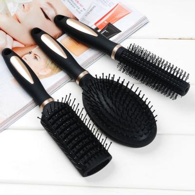 China Wholesale Human Hair Brush Plastic Scalp Massage Detangling Hair Brush Set with Nylon Pin for sale