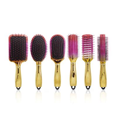 China Massage Oval Hair Comb Round Rectangle Brush Anti Static Detangling Air Cushion Hair Brush for sale