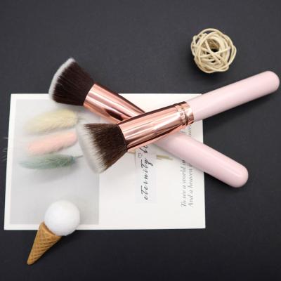 China Cosmetic Foundation Brush Round Flat Top Kabuki Brush Private Label Makeup Brush for sale