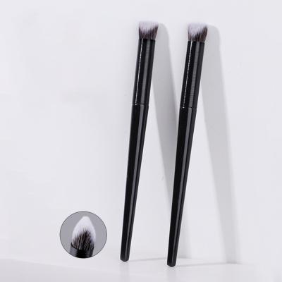 China Factory Outlet High Quality Black Double-sided Slope Type Vegan Concealer Brush Foundation Brush for sale