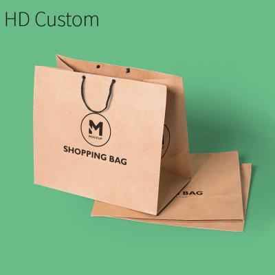 China Carry Gift Kraft Paper Bag Custom Retail Recycled Recyclable With Sharp Bottom Handle Rigid Roses Shenzhen Shopping Bags Logos for sale