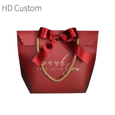 China Small Recyclable Custom Jewelry Shopping Bag Bags Kraft Paper Brown For Gift Packing Laminated Wax Lavender Lined Luxury With Ribbon for sale