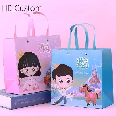 China Lavender Recyclable Custom Paper Bag Clothes OEM ODM Mulberry Block Print Neon Wine Jewelry Bags Mexican Bridesmaid Retail Gift for sale