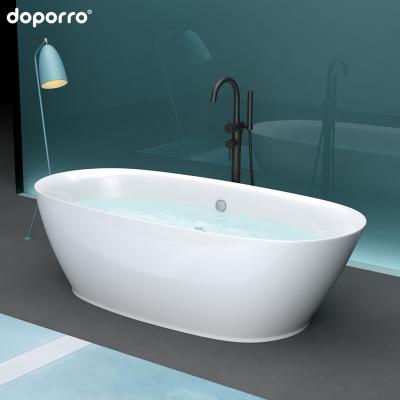 China DOPORRO Bathtub Freestanding Italian Acrylic Clear Acrylic Style Graphic Finish Hotel for sale