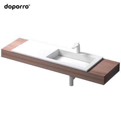 China Countertop Hand Sink Modern Rectangular Wash Basin Sink Artificial Stone Wash Basin for sale