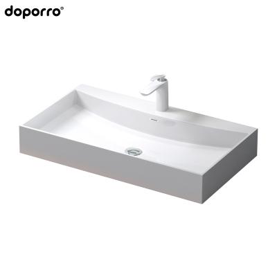 China Durable doporro OEM/ODM mineral cast above countertop hand basin cabinet bathroom sink basin for sale