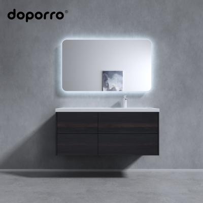 China Modern High Quality Bathroom Products Doporro Sink Mineral Molded Wall Cabinet With Mirror Bathroom Cabinet for sale