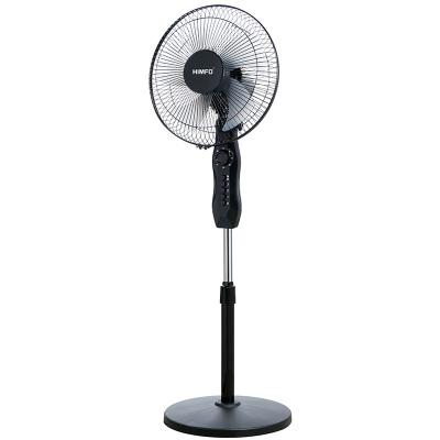 China Factory price 16 inch low noise 5 blades high wind plastic stand fan for home or office for sale