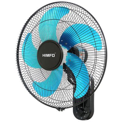 China Lower Noise 16 Inch Modern Commercial Wall Mounted Fans With Swing And Pull Key Switch for sale