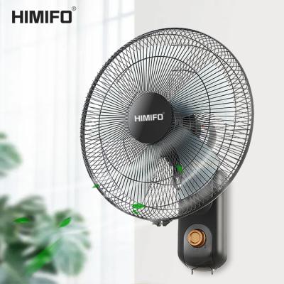 China Lower Noise Independent Packaging Mounted Industrial Restaurant Head Shaking Commercial Wind 16 Inch Large Wall Fan for sale