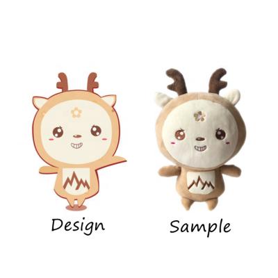 China Custom Decoration Kawaii Deer Plush Toy Soft Animal Stuffed Plush Toys Birthday Gift For Kids for sale