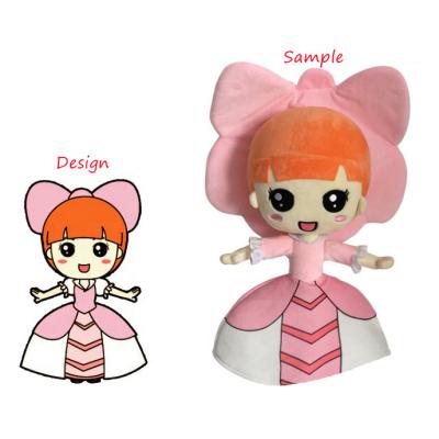 China Custom Decoration Art Stuffed Toy Designer Character Soft Plush Doll Make Your Own Stuffed Toy Maker for sale