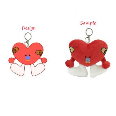 China Custom Cute Decoration Cartoon Bat Keychain Mini Plush Toy Stuffed Key Chain for sale