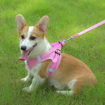 China Viable Manufacturer Wholesale Custom Adjustable Reflective Dog Harness With Leash for sale