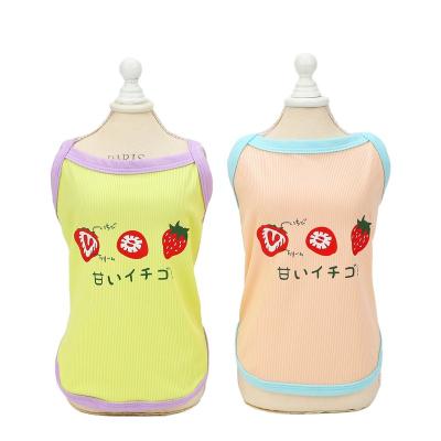 China Factory Direct Selling Viable High Quality Pet Dog Cat Clothes Summer Cotton Vest Dress Dog and Cat Dress for sale