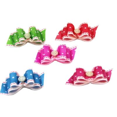 China New Lovely Viable Hair Bow Pet Headdress Accessory For Dog Cat Random Color for sale