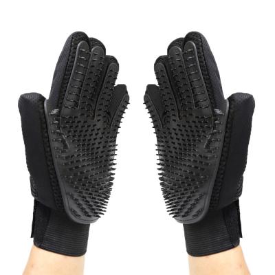 China Sustainable High Quality Eco-friendly Massage Strip Cleaning Glove Bath Brushes Gloves For Pet Cat Dog Cleaning for sale