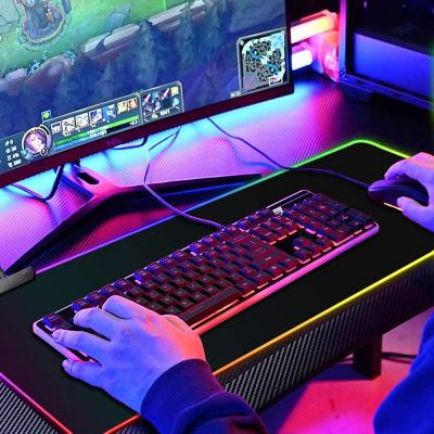 China Durable USA Warehouse RGB Gaming Mouse Pad XXL Professional Large LED Mousepad Light Rubber Mouse Pad for sale