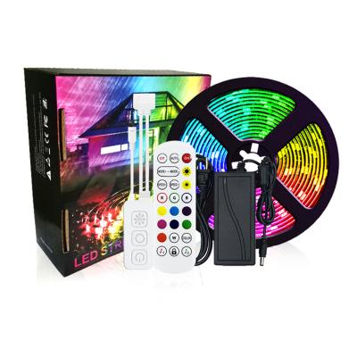 China Landscape 24 Keys RGB Color Changing Strip Light Kit with Remote and Control Box, Bright 5050 LEDs with Waterproof for sale