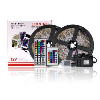 China Flexible Landscape 2835 SMD RGB LED Strip Light with Waterproof P65 Color Changing LED Strip Light 5M RBG Waterproof Strip Light for sale