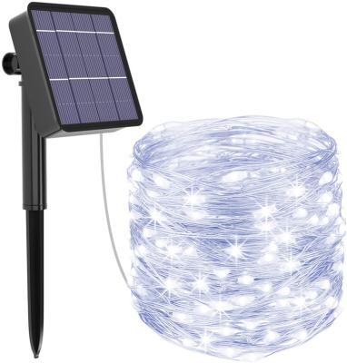 China Outoors Patio Pathway Landscape Garden Drop Shipping 20M 200LED IP65 Solar Fairy Lights Outdoor Copper Wire Fairy Lights For Christmas Solar String Light for sale