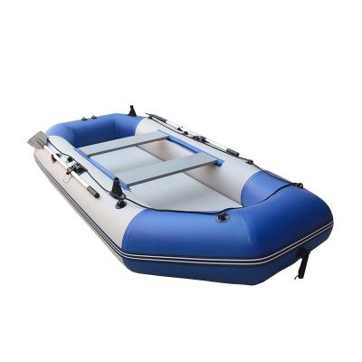 China Cheap Drifting Chinese Factory 2 Person 1.2mm PVC Inflatable Folding Fishing Boat With Motor for sale