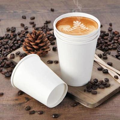 China Wholesale custom logo water coffee disposable paper cup biodegradable for wedding commercial for sale