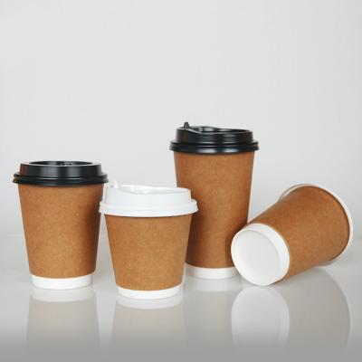 China Biodegradable Eco-Friendly Material Cup Household Disposable Commercial Paper Cup With Lids for sale