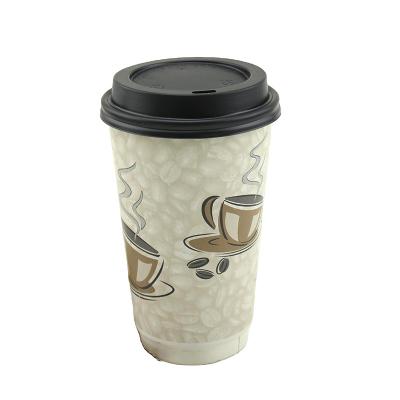 China Biodegradable Manufacturers Disposable Brown Single Use Paper Coffee Cup With Lid for sale